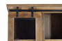 GINER Y COLOMER Armario de madera de mango y metal con 4 puertas correderas